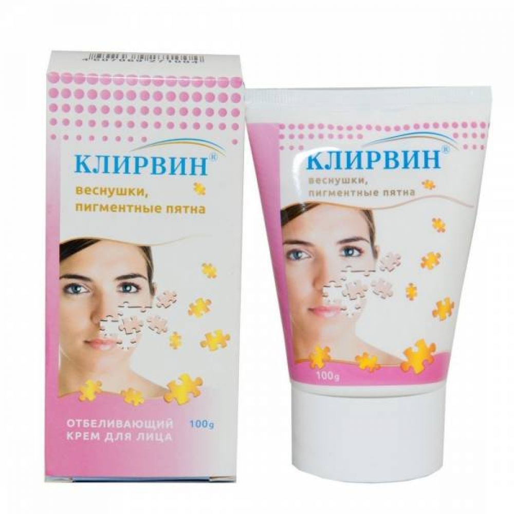 Клирвин крем д/лица отбеливающ  веснушки 100г