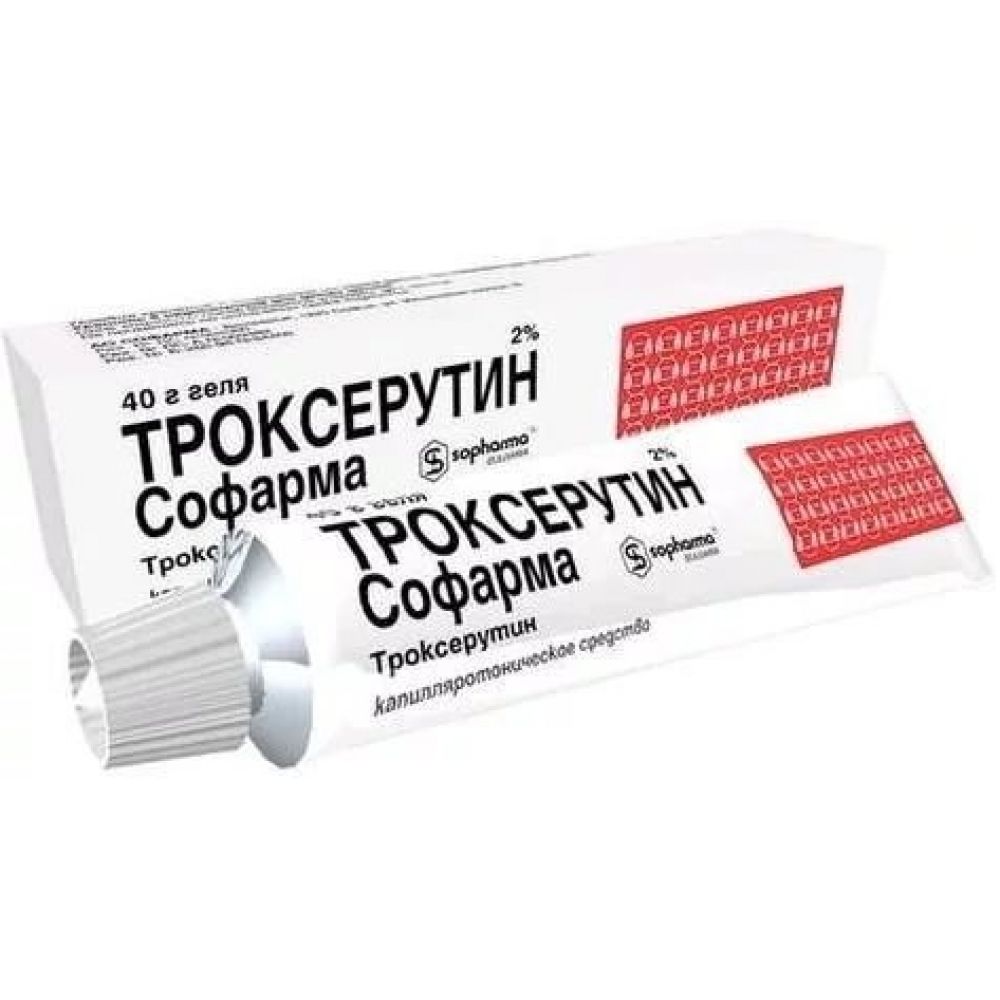 Троксерутин гель 2% 40г