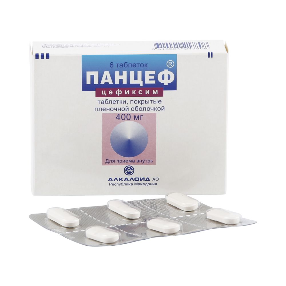 Панцеф таб. п/о 400мг №6