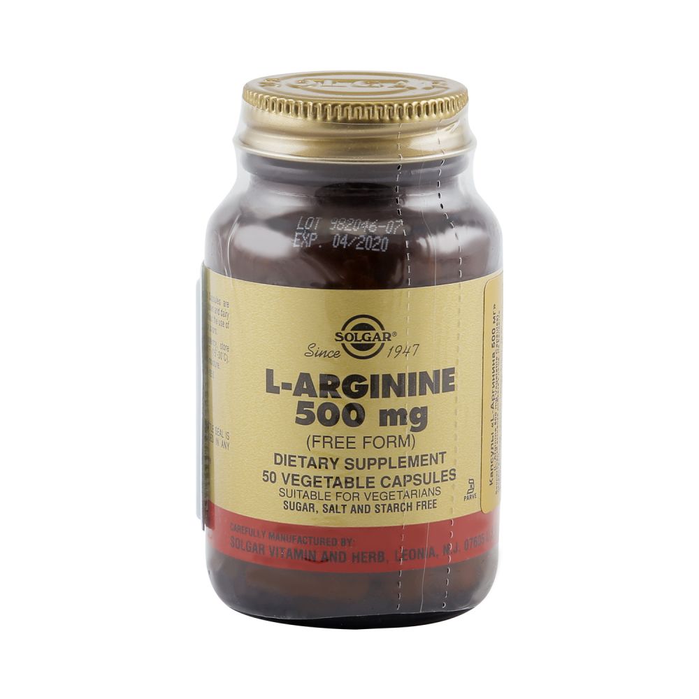 Солгар L-Аргинина капс. 500мг №50