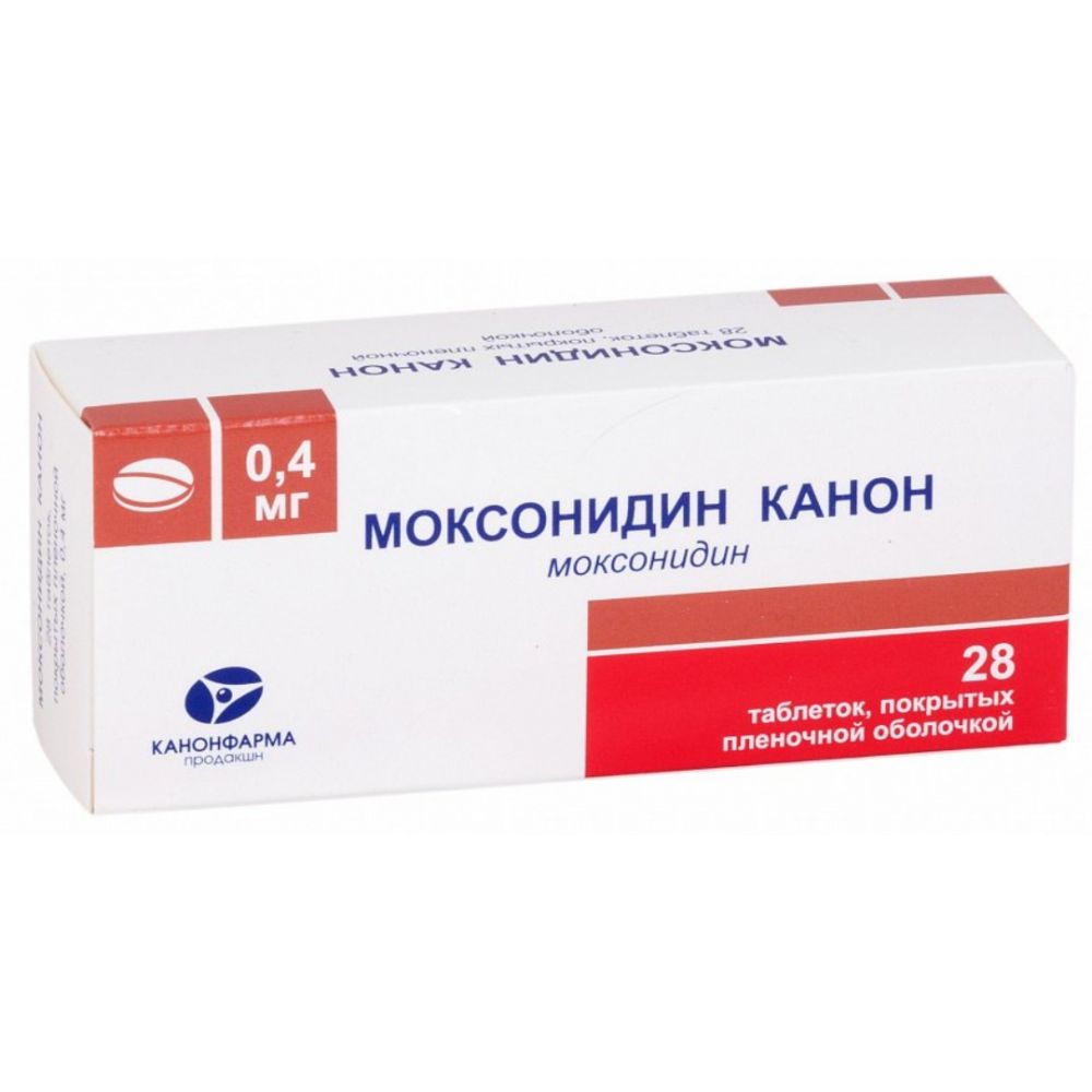 Моксонидин Канон таб.п/о 0,4мг №28