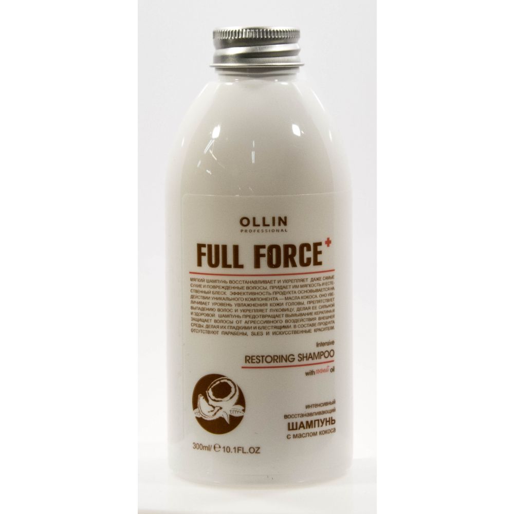 Оллин Профессионал Full Force Интенсивный восстанавливающий шампунь с маслом кокоса  300мл