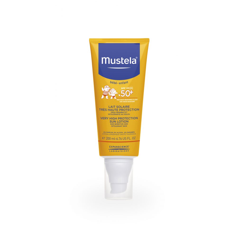 Мустела Бебе молочко солнцезащитное очень высокая степень защиты SPF50+ 200мл