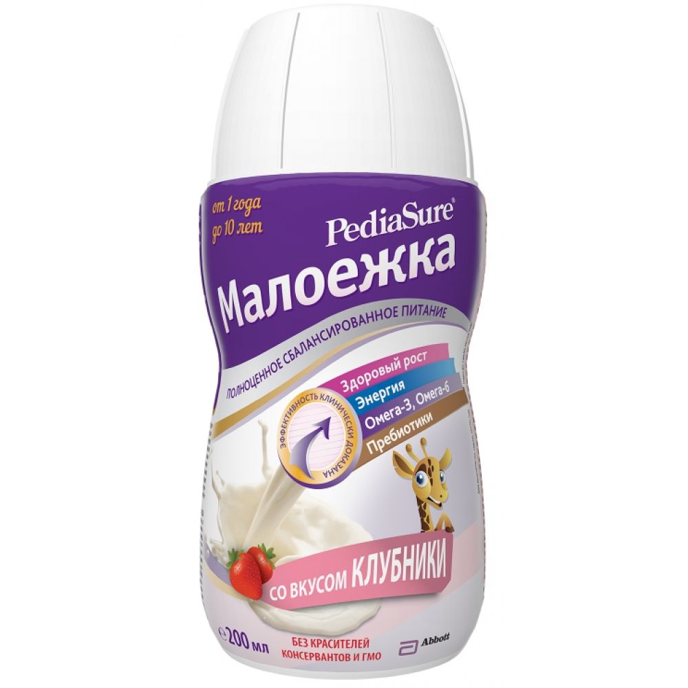 ПедиаШур малоежка клубника 200мл