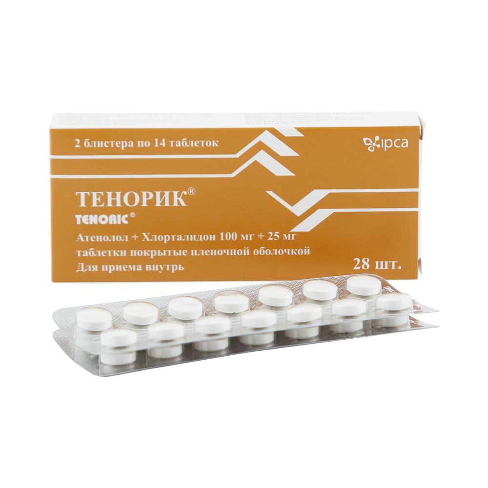 Тенорик таб. 100/25мг №28