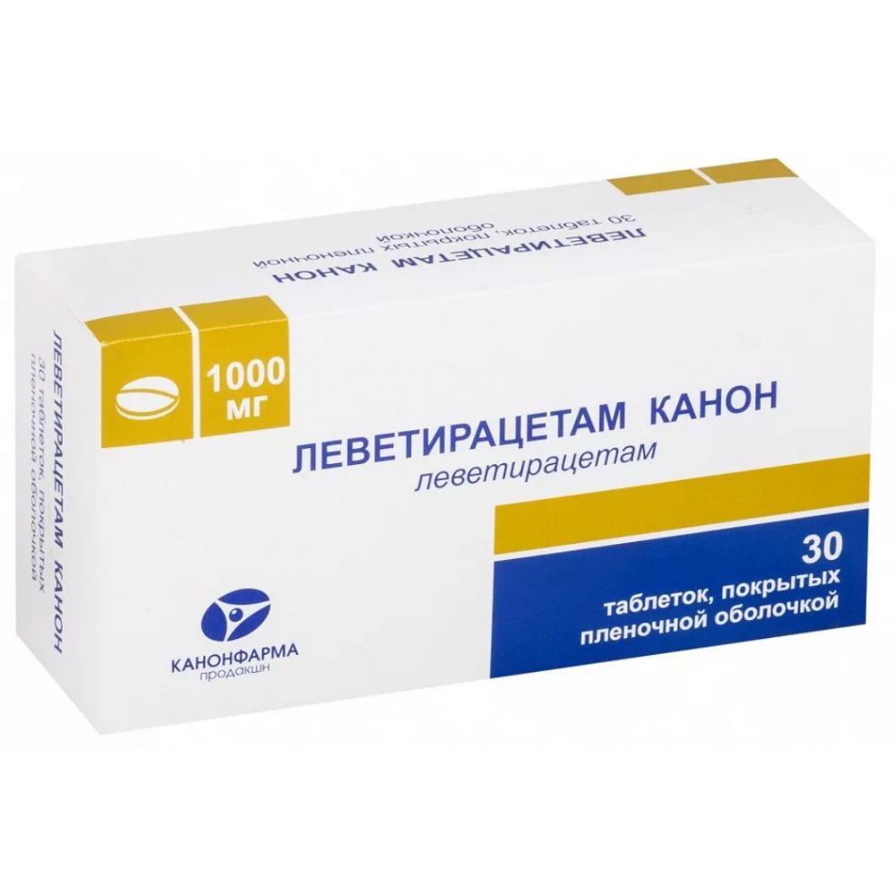 Леветирацетам-Канон таб.п/о плен. 1000мг №30