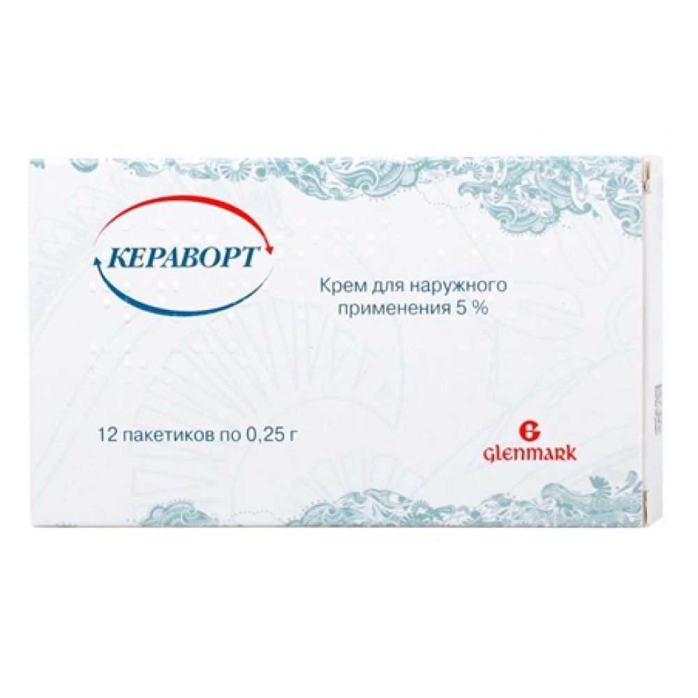 Кераворт крем д/наруж.прим. 5% 0,25г №12
