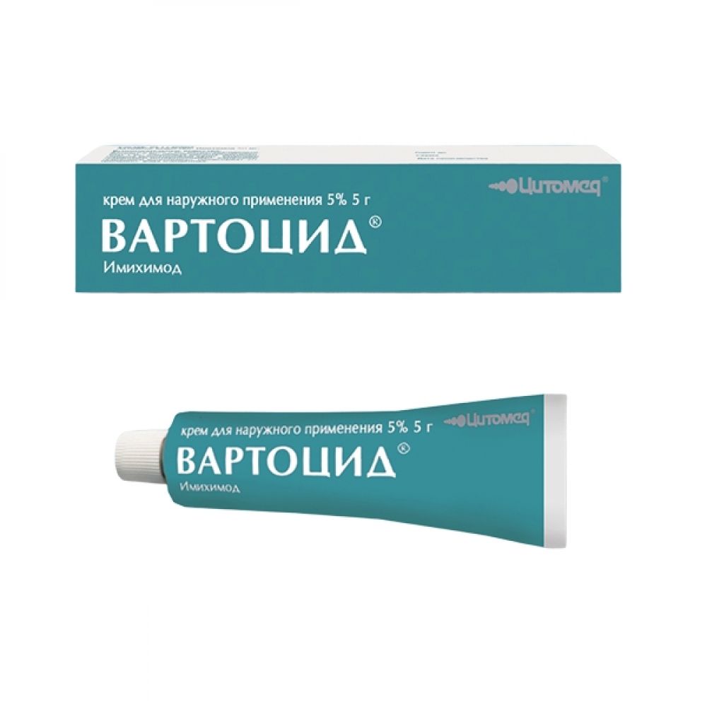 Вартоцид крем д/наруж.прим. 5% 5г