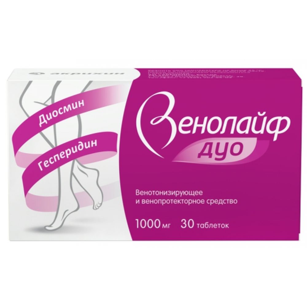 Венолайф дуо таб.п/о плен. 900мг+100мг №30