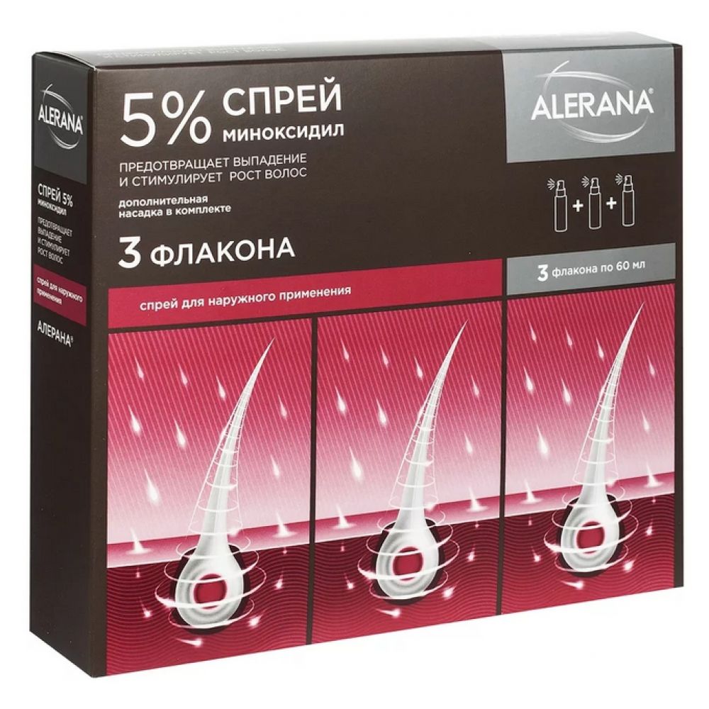 Алерана спрей 5% 60мл №3