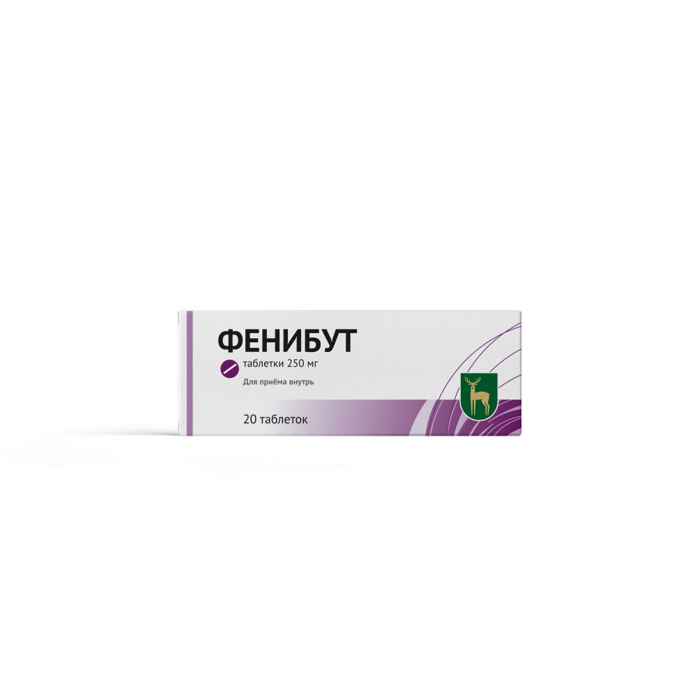 Фенибут таб. 250мг №20