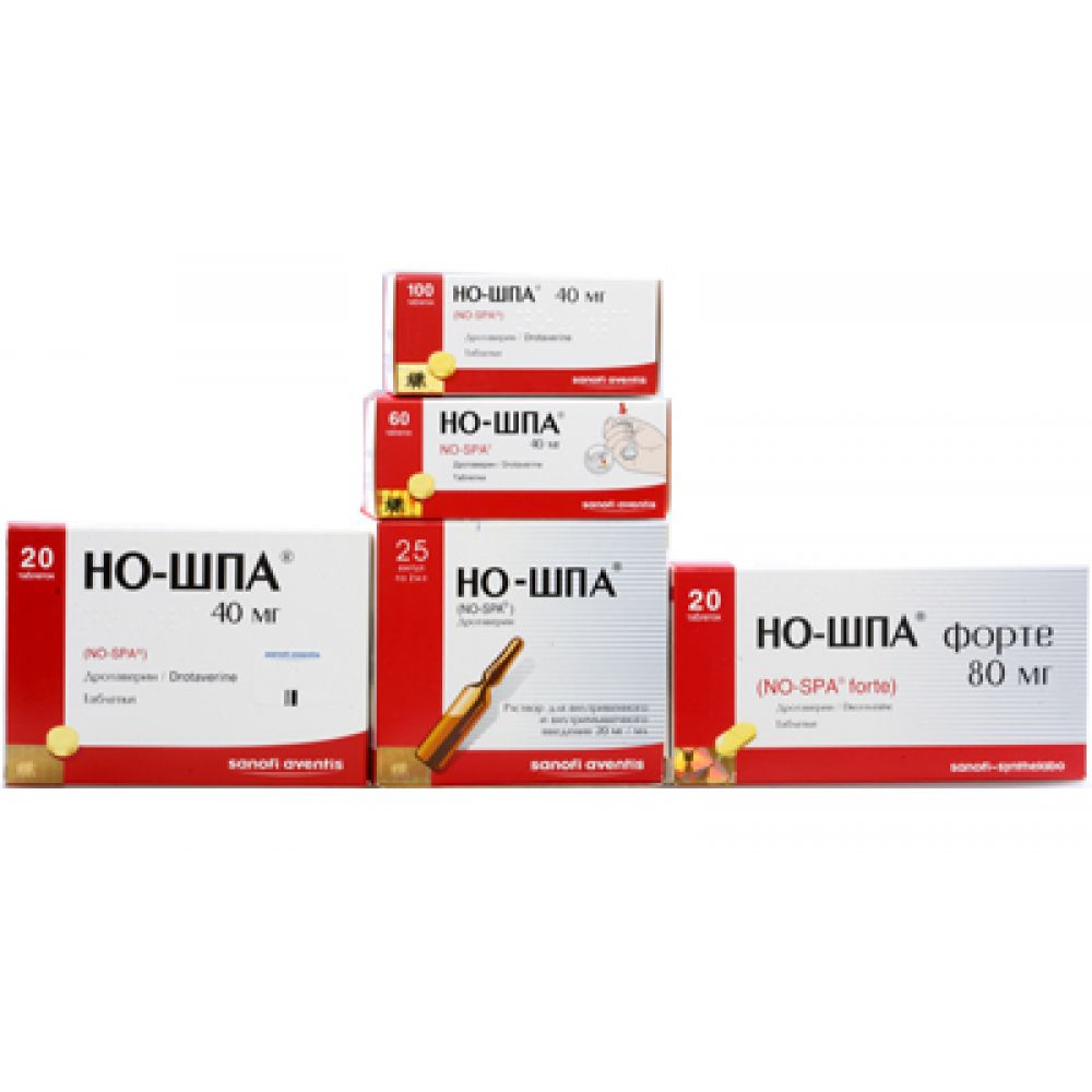 Но-шпа форте таб. 80мг №20