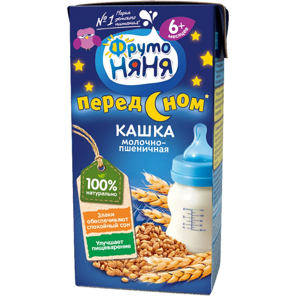 ФрутоНяня каша молочно-пшеничная жидкая 200г