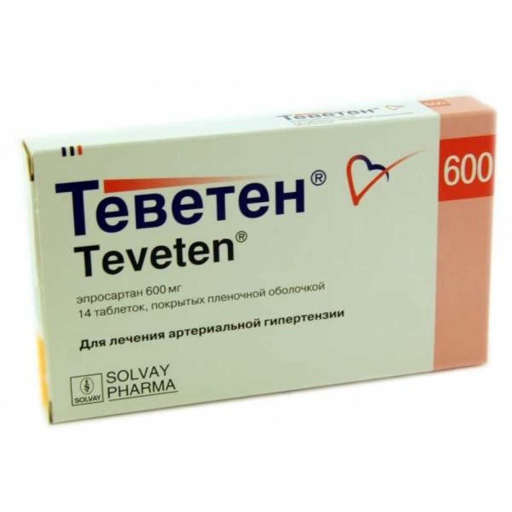 Теветен Плюс таб.п/о №14