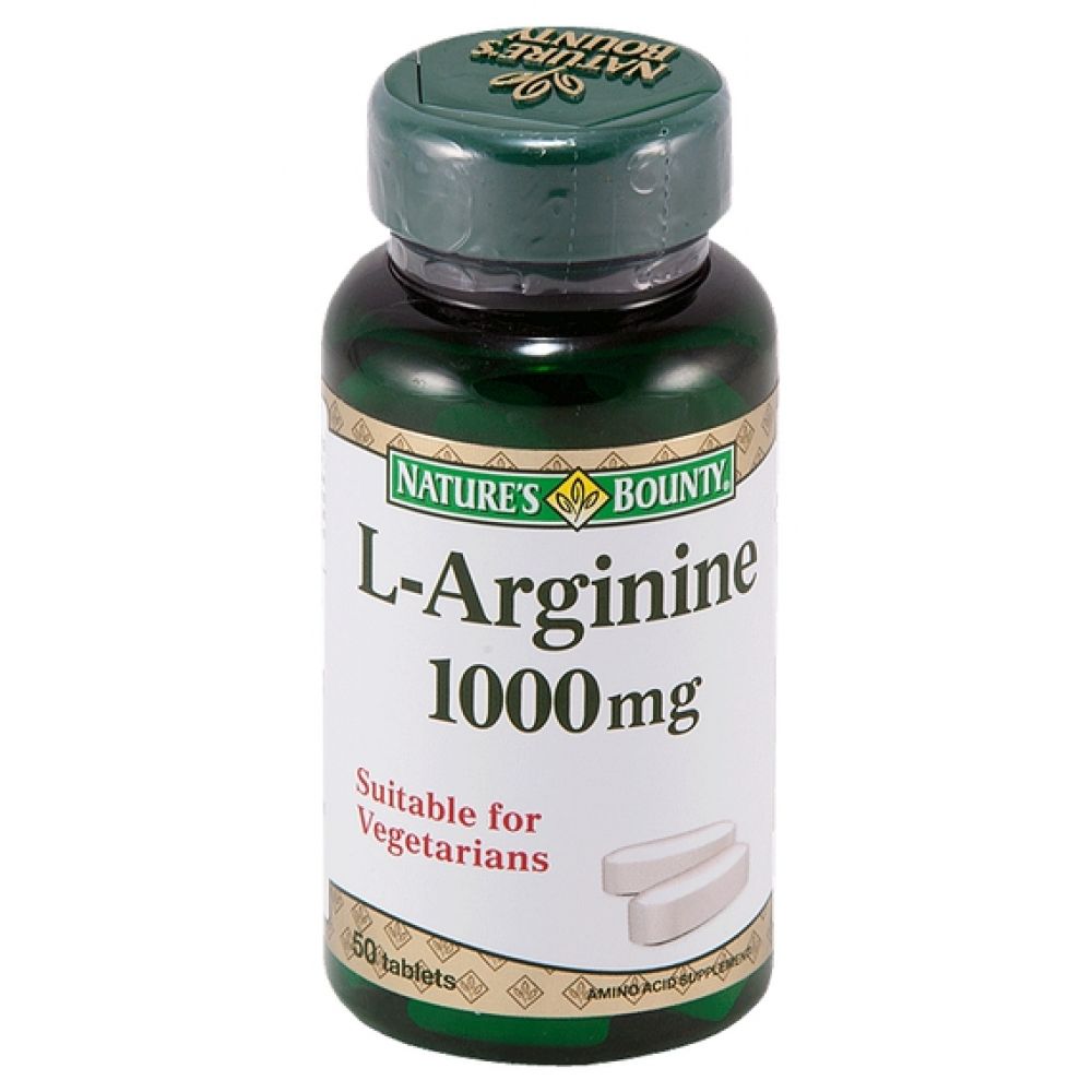 Нэйчес Баунти L-Аргинина капс. 1000мг №50