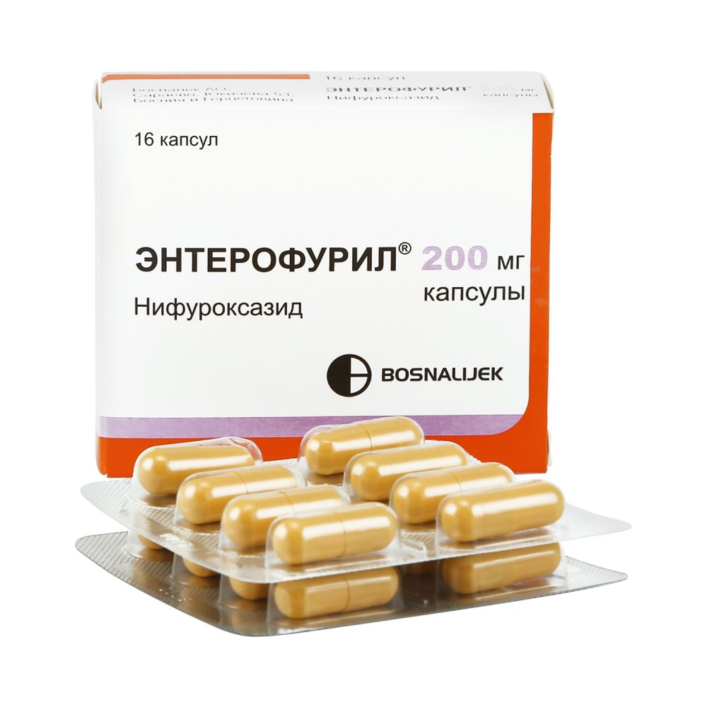 Энтерофурил капс. 200мг №16