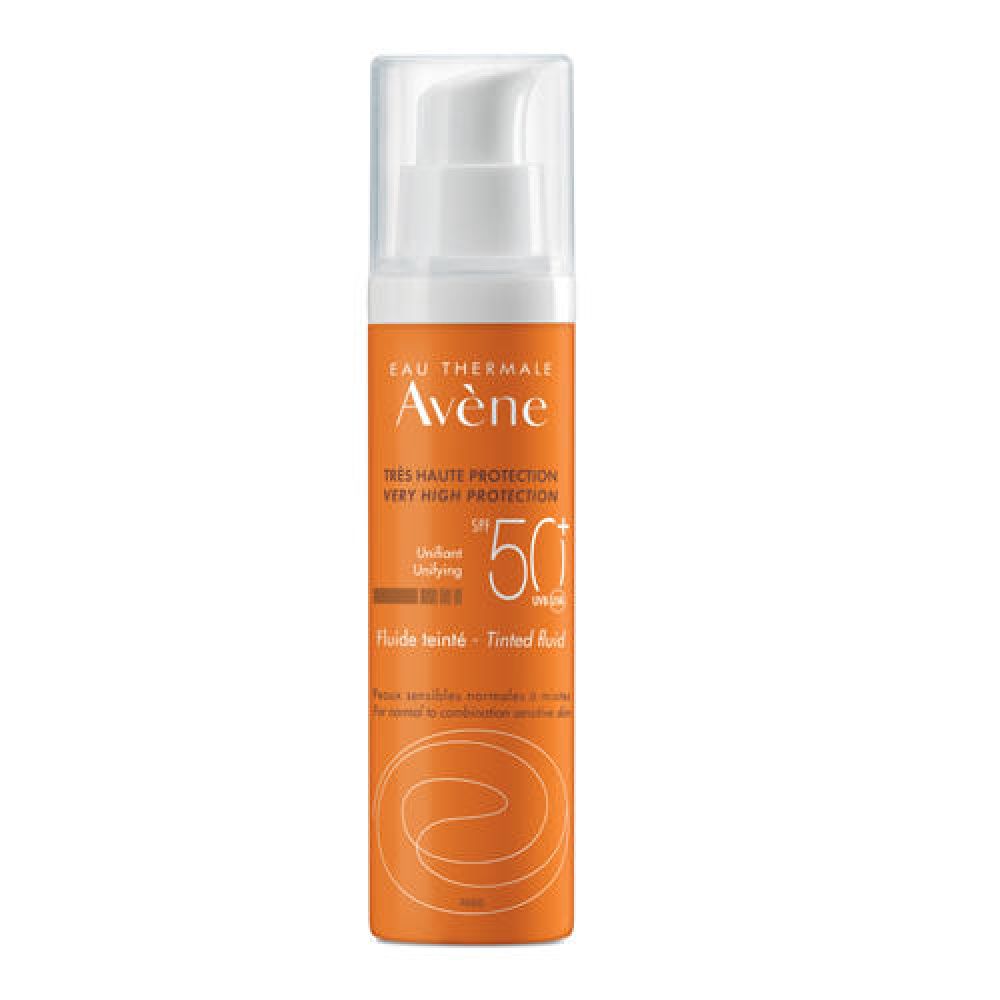 Авен флюид д/лица солнцезащитный с тонирующим эффектом SPF50+ 50мл