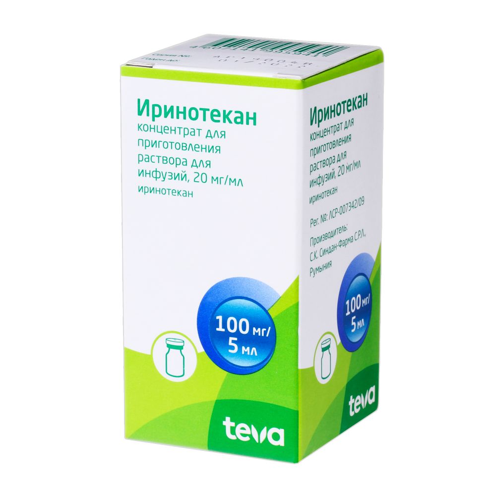 Иринотекан-Тева р-р д/ин. 20мг/мл 5мл №1