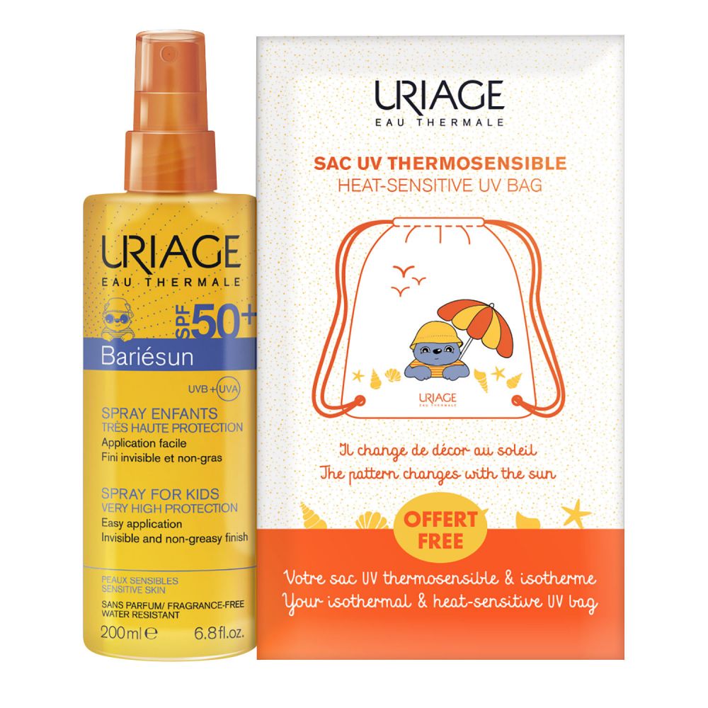 Урьяж Барьесан набор спрей д/детей SPF50+ 200мл+рюкзак д/пляжа