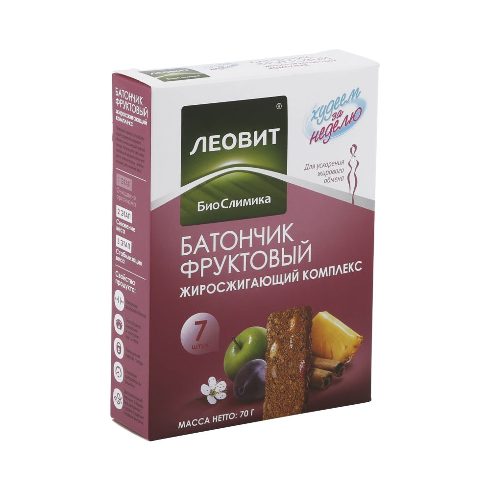 Худеем за неделю батончик Жиросжигающий комплекс фруктовый №7