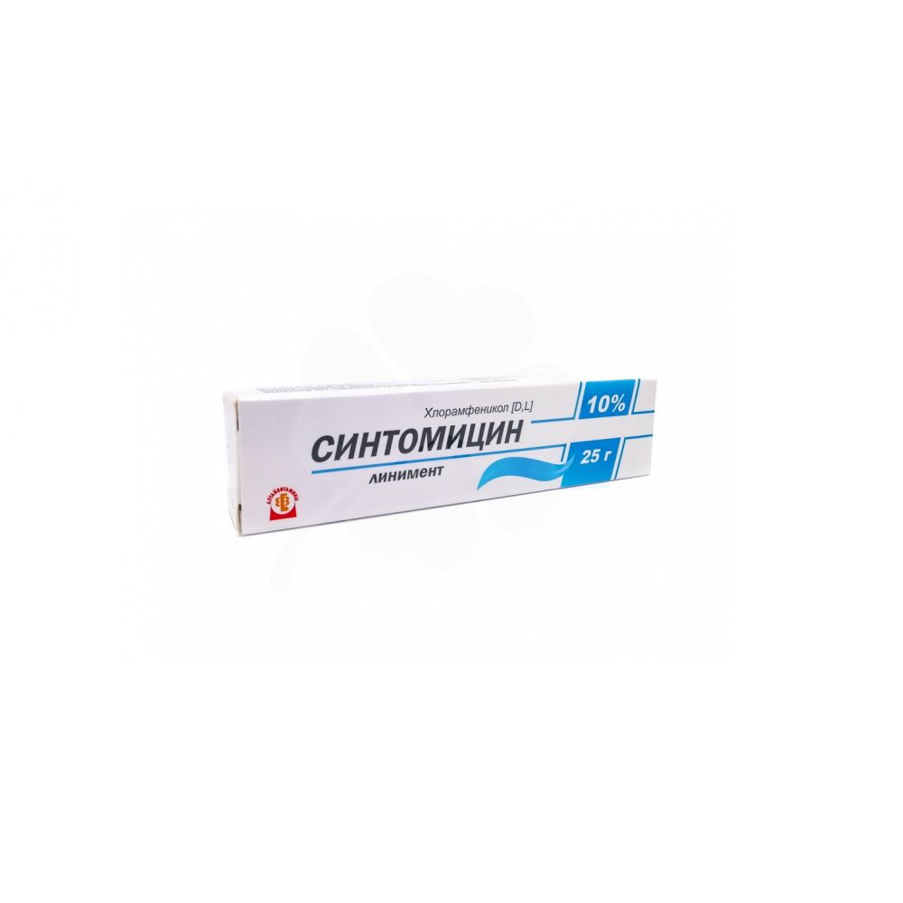 Синтомицин линимент 10% 25г