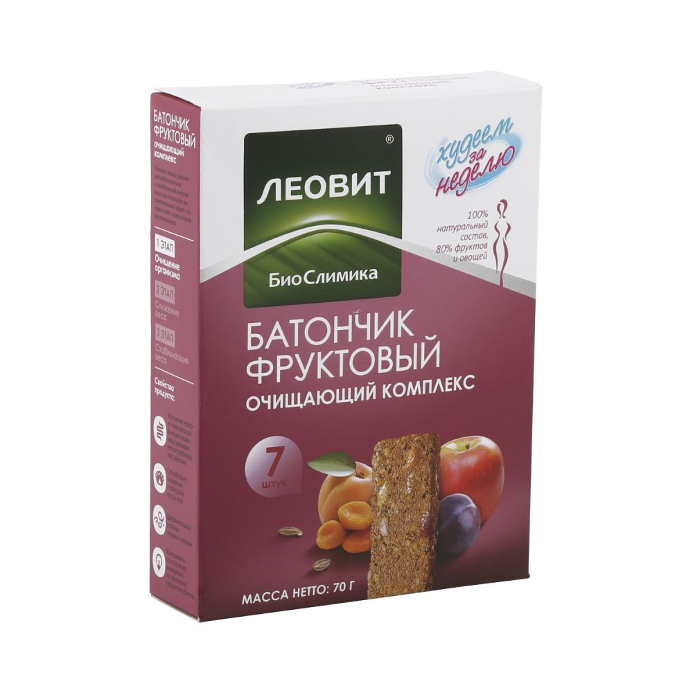 Худеем за неделю батончик фруктовый очищающий комплекс №7